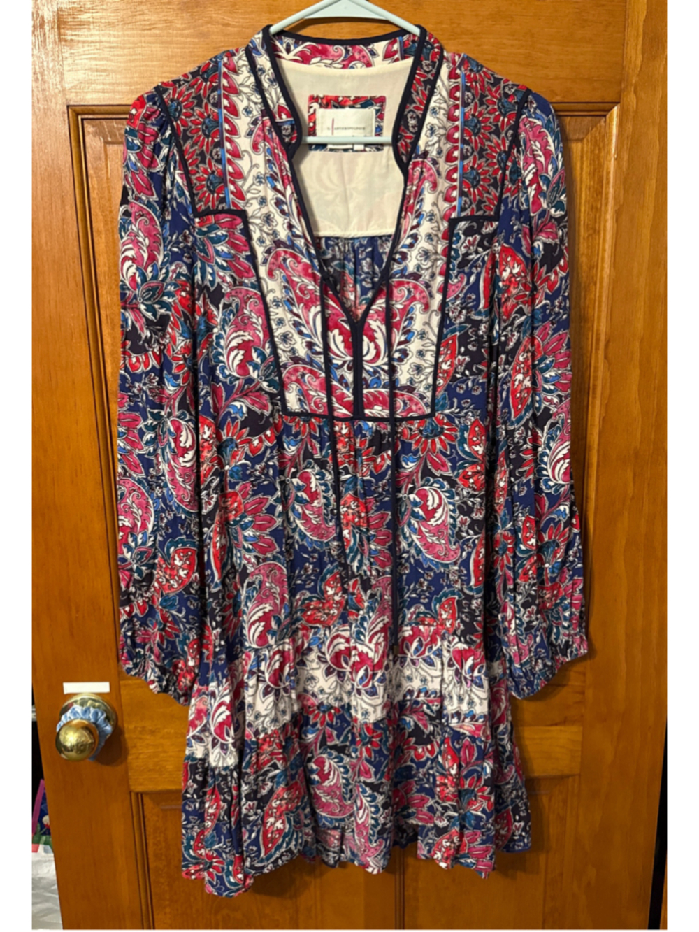 Anthropologie Spliced Tunic Long Sleeve Mini Dress - Picture 1 of 5